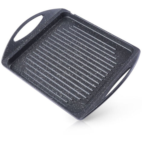Plancha de granito GRANDE para parrilla, 34 x 26,5 cm