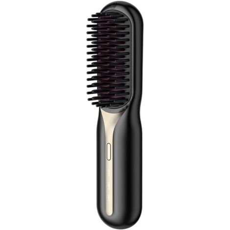 Plancha de pelo inalámbrica, peine calefactor, cepillo alisador de pelo eléctrico profesional, plancha de iones negativos, cuidado del cabello A