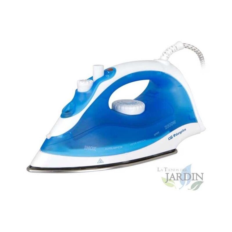 

Plancha de vapor automática Orbegozo. Potencia 2.000W. Suela de acero inoxidable.