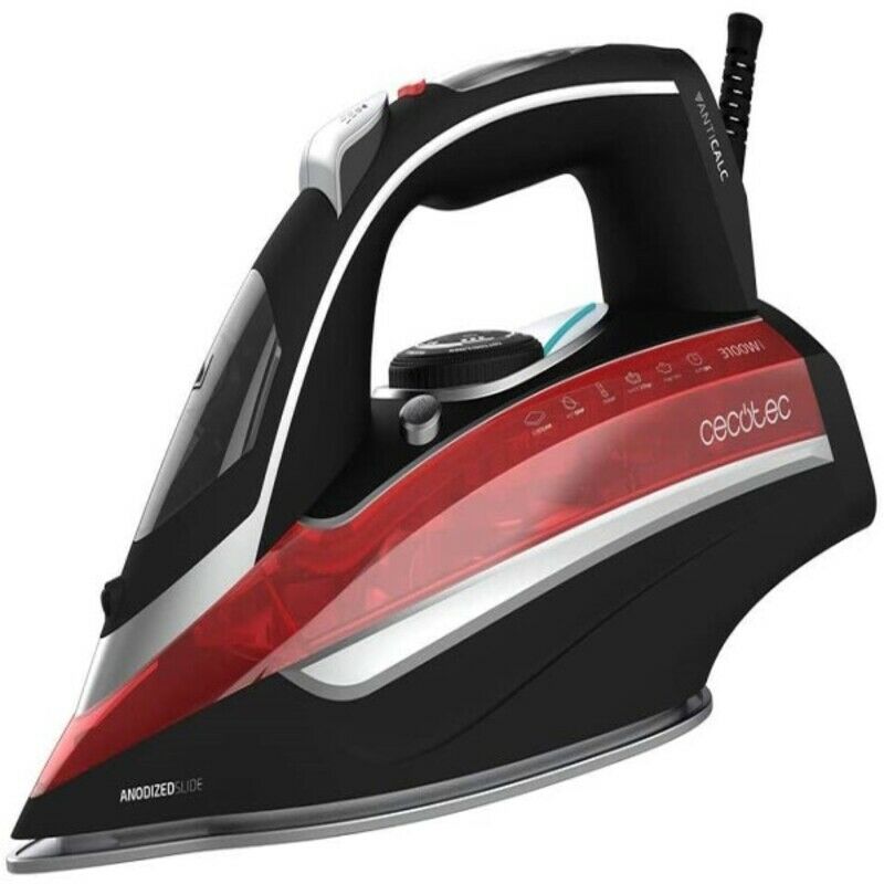 

Plancha de Vapor Cecotec 3D ForceAnodized 850 i-Pump 400 ml 3100W Negro Rojo