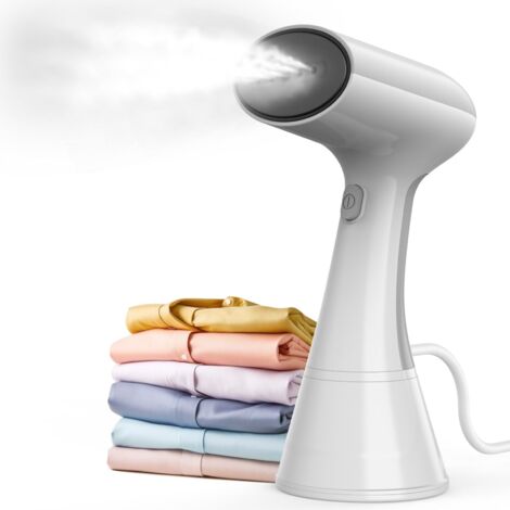 Plancha de vapor vertical portátil, vapor turboalimentado extremo de hasta 150 °C, calentamiento en 20 segundos, ideal para el hogar, la oficina y los viajes.