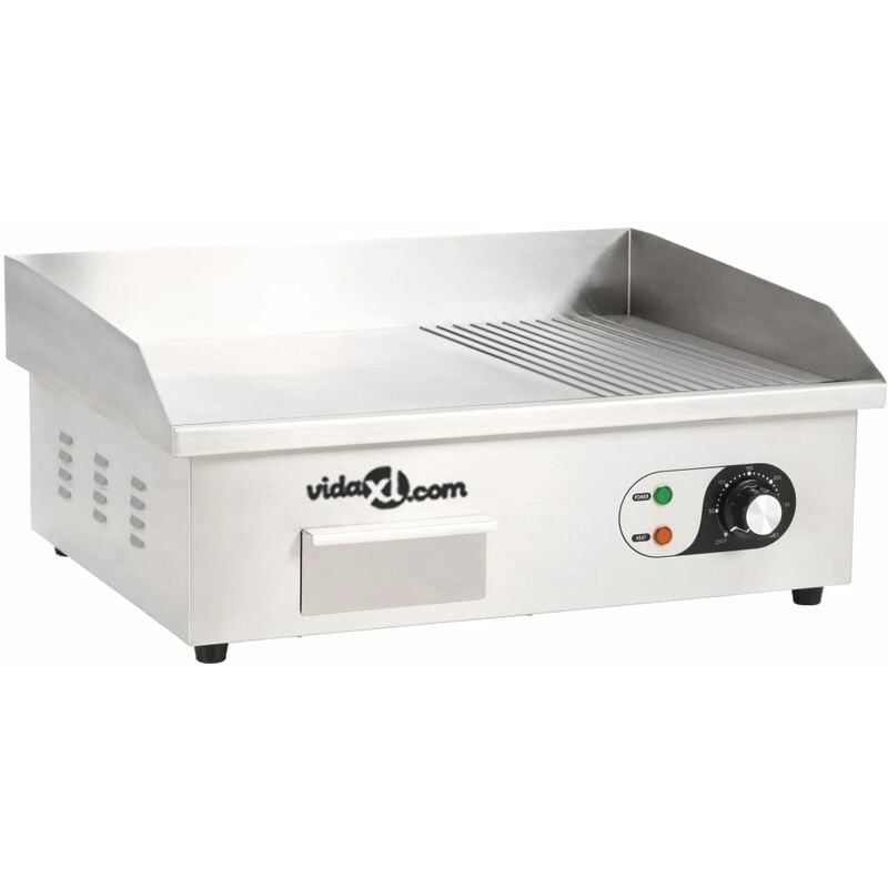 

Plancha eléctrica de cocina acero inoxidable 3000 W 54x41x24 cm