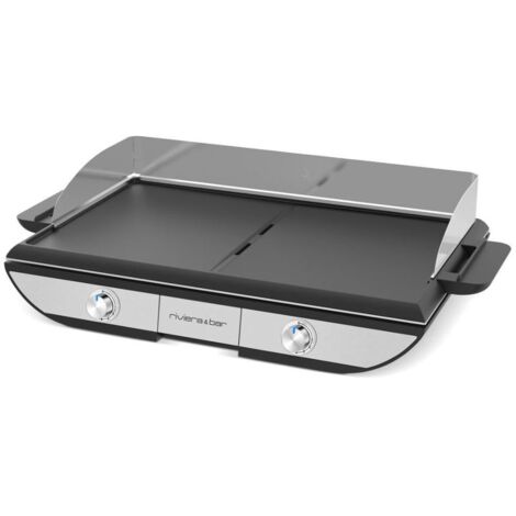 plancha électrique 2300w 50x30cm - qpl665 - riviera & bar
