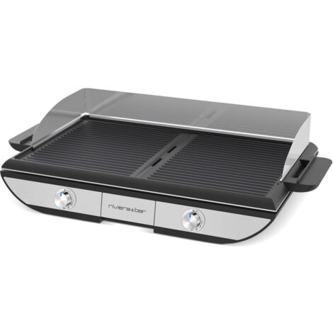 plancha électrique 2300w 50x30cm - qpl700 - riviera & bar