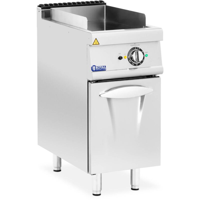 Plancha électrique 5,4 kW lisse avec armoire intégrée - Plancha grill