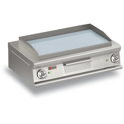 Plancha électrique à poser - Plaque lisse chromée - 10 kW - Baron
