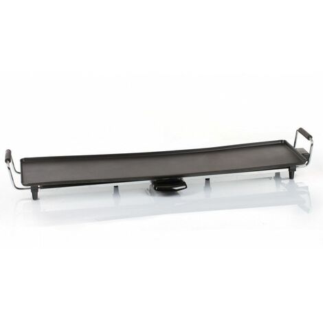 Plancha électrique extra longue - 90 cm - Cuisine conviviale - Livraison gratuite - Noir