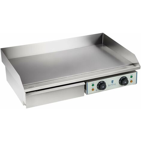 Plancha électrique lisse - 75cm - 2 x 2.2kW acier inox professionnel