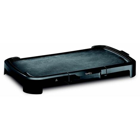 Plancha électrique PLA125 – Surface de cuisson 50x26,5cm – 5 niveaux de température – Revêtement antiadhésif pour cuisson saine – Simeo