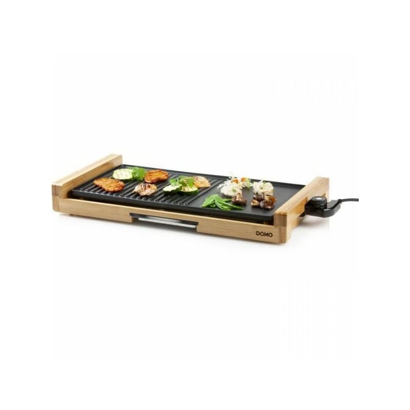 Plancha Electrique - Planche Domo Bamboo 60cm - DO8311TP - 2200W
