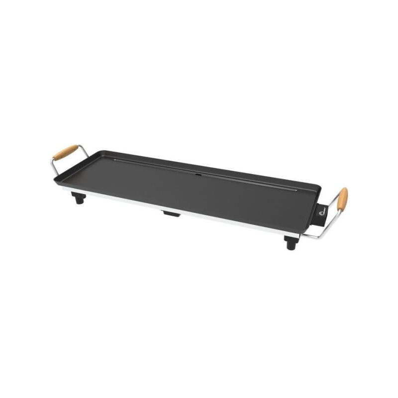 Little Balance - Plancha Electrique - Planche Wood 70 - Surface cuisson 70x23cm - Revetement anti-adhésif sans pfas - 1800W