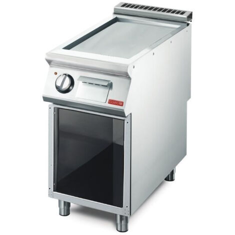 Plancha electrique professionnelle avec plaque lisse - 400V 5,4kW - Gastro M