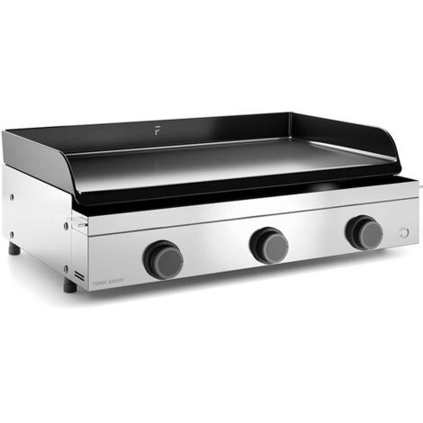 Plancha De Gas Forge Adour Premium G75 - Acero Inoxidable, 3 Quemadores, Para 10-15 Personas