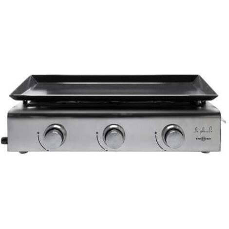 Plancha gas VITROKITCHEN acero inoxidable 3 fuegos PG310IB