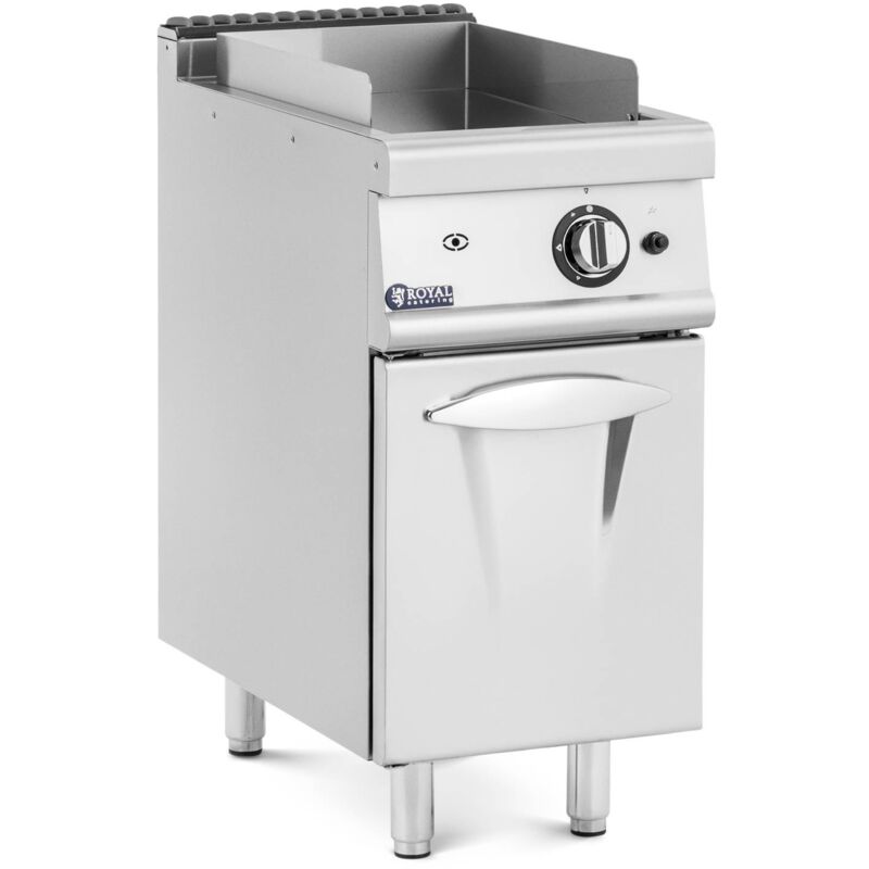 Royal Catering - Plancha gaz 6 kW 50 à 300 °c Propane/LPG/gaz naturel avec armoire intégrée