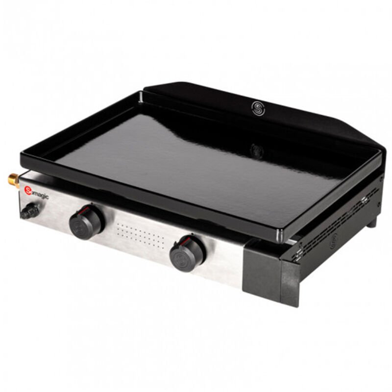 Somagic - Plancha gaz à poser 2 brûleurs Solia 200