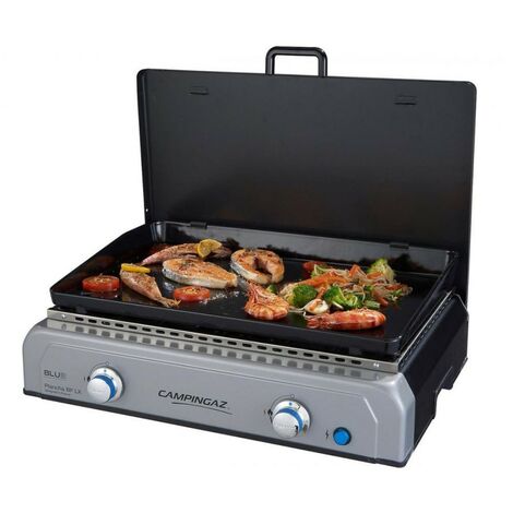 Plancha gaz Barbecue CAMPINGAZ BFLX 6KW Brûleurs Blue Flame Allumage électronique Surface cuisson 66x42 cm