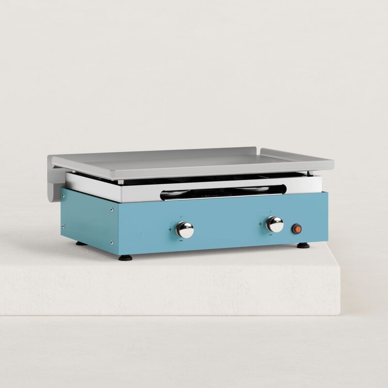 Plancha gaz Créative 2 feux acier laminé