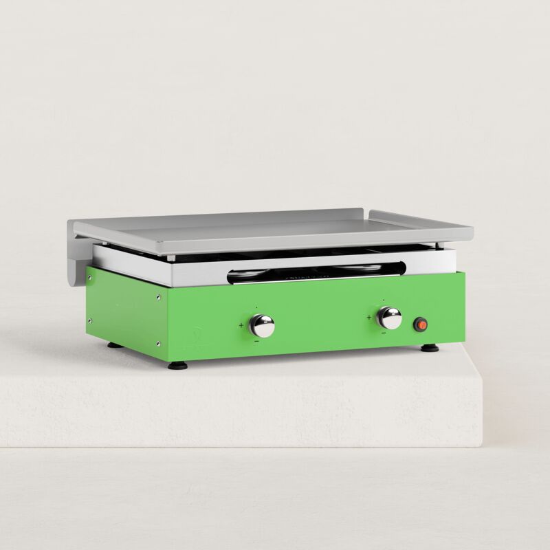 Plancha gaz Créative 2 feux acier laminé