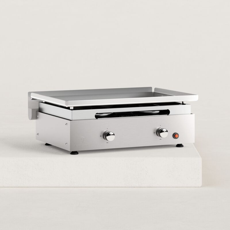 Plancha gaz Créative 2 feux inox