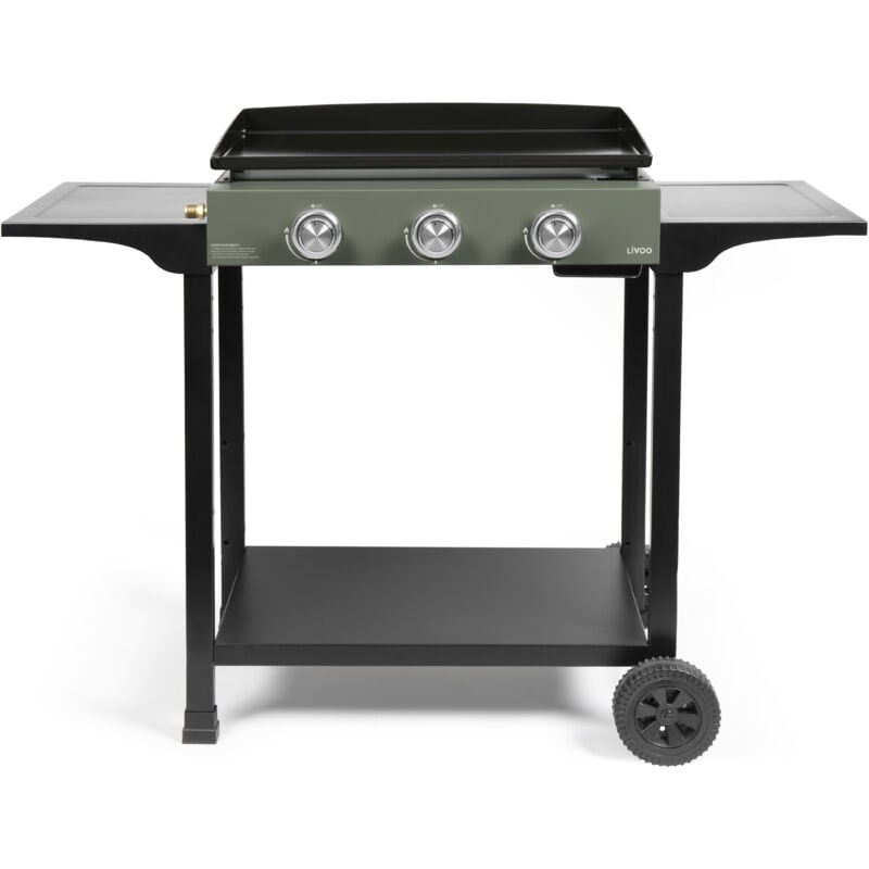 Livoo - Plancha gaz 7500w plaque acier émaillé 62x34,5cm DOC326