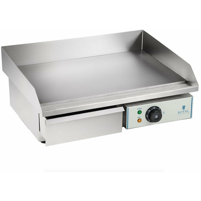 Plancha grill électrique lisse 55cm 1 x 3.0 Kw acier inox Plancha Snacker Inox Plaque Cuisson Fonte Grill Ve Barbecue