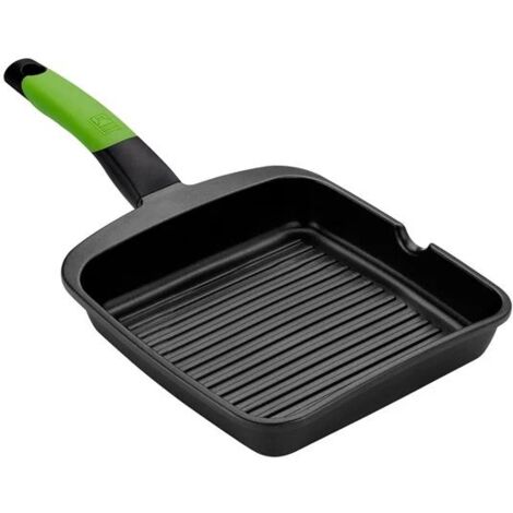 Plancha Grill Menaje Aluminio Fundido con rayas BRA A121457 Adecu