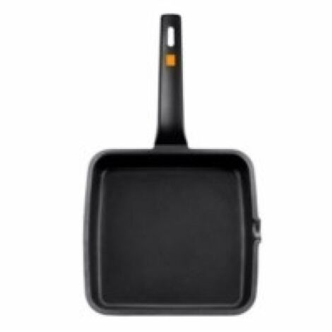 Plancha Grill Menaje Aluminio Fundido Liso Bra A271322 Adecuado p