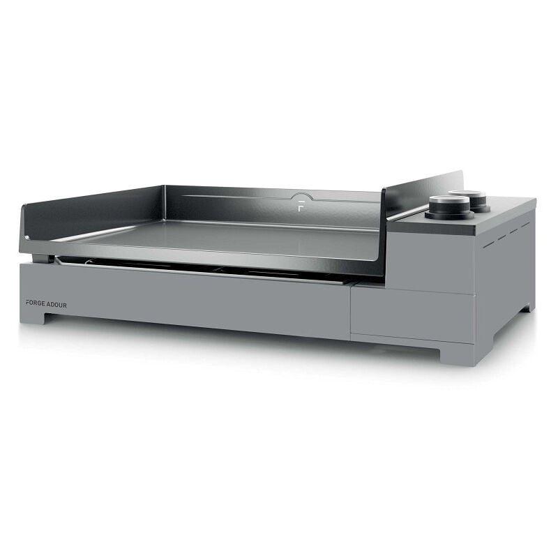 Forge Adour - Plancha électrique premium 60 Acier Noir et Gris
