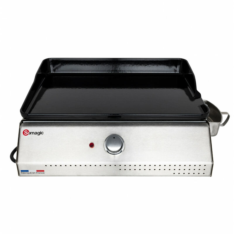 Plancha telia electrique fonte emaillee 50X35CM