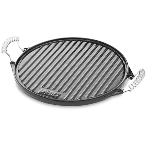 Plancha redonda de hierro fundido esmaltada - 32 cm