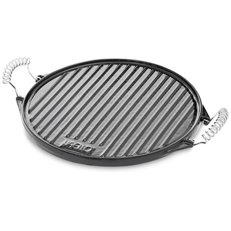 Plancha redonda de hierro fundido esmaltada - 53 cm