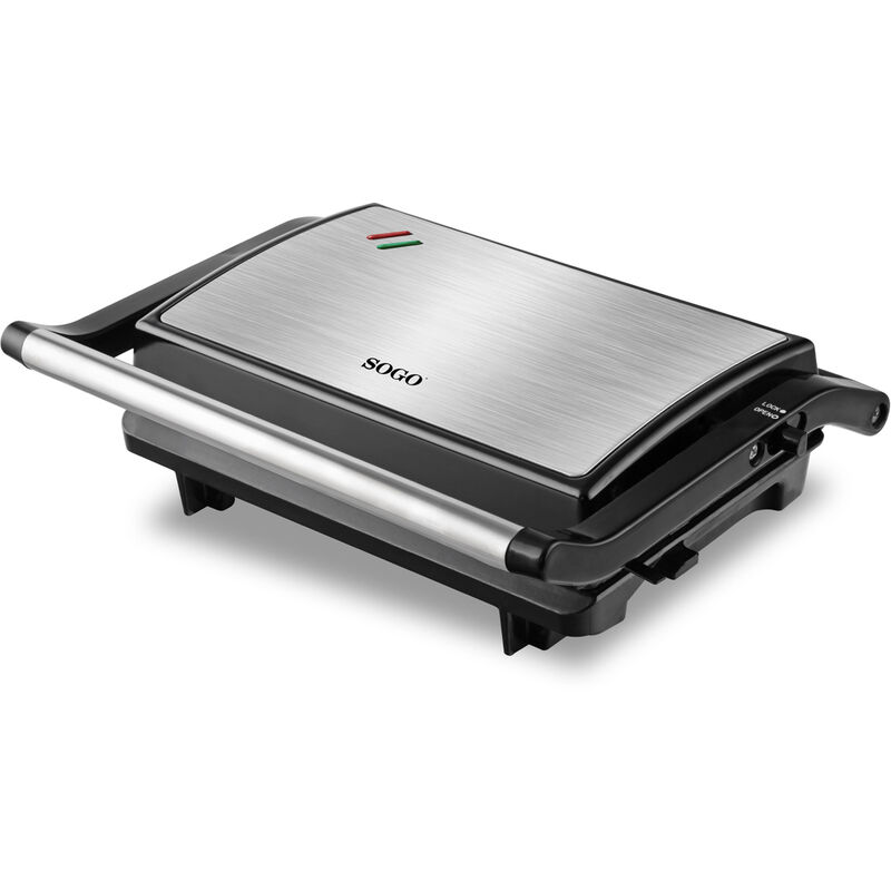 

Plancha, sandwichera y Grill de 2 Rebanadas 750W - Antiadherente, 23 x 14,5 cm