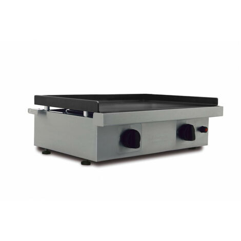 PLANCHA SILVER INOX  60 CM GAZ  PIEZZO ELECTRONIQUE