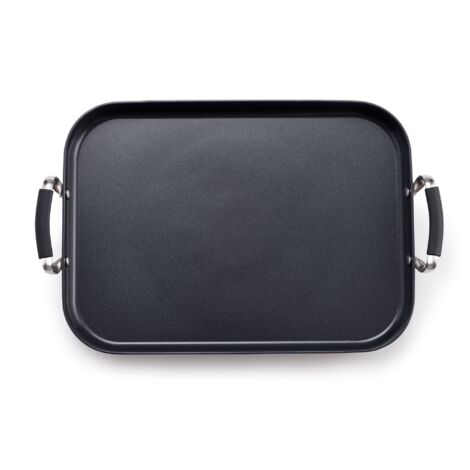 Plancha teppanyaki 32x23cm aluminio forjado inducción