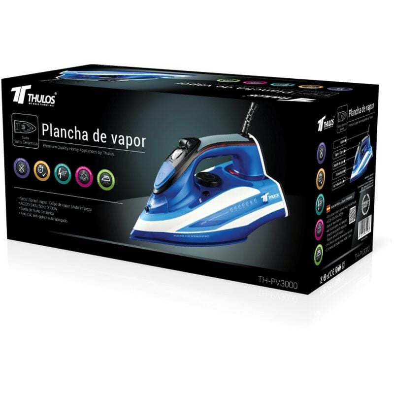 Thulos - Plancha de vapor th - pv3000 3000w