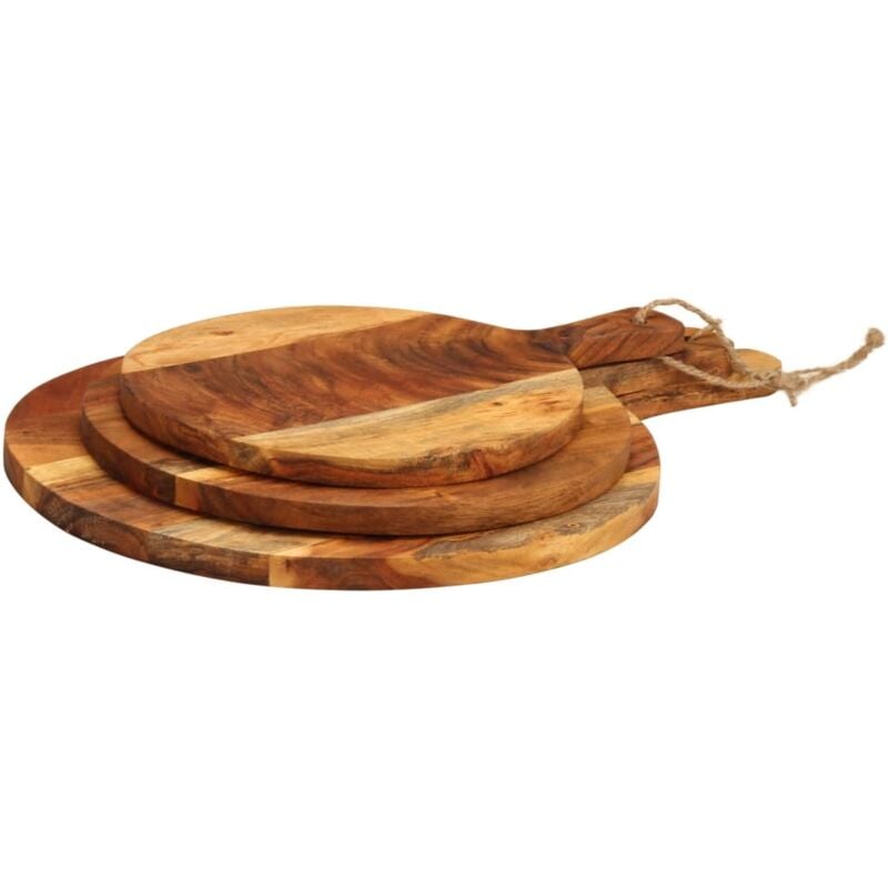 Vidaxl - Planche à découper 3 pcs cm bois d'acacia massif