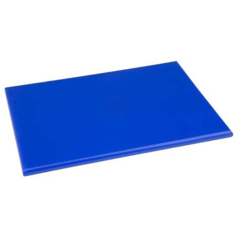 Planche à découper 600 x 450 x 12 mm haute densité bleu - Hygiplas
