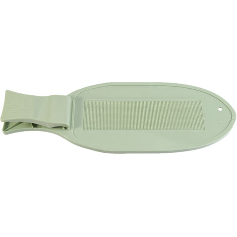 Planche à découper antidérapante en plastique avec pince, pour fixer le poisson, ustensile de cuisine vert clair