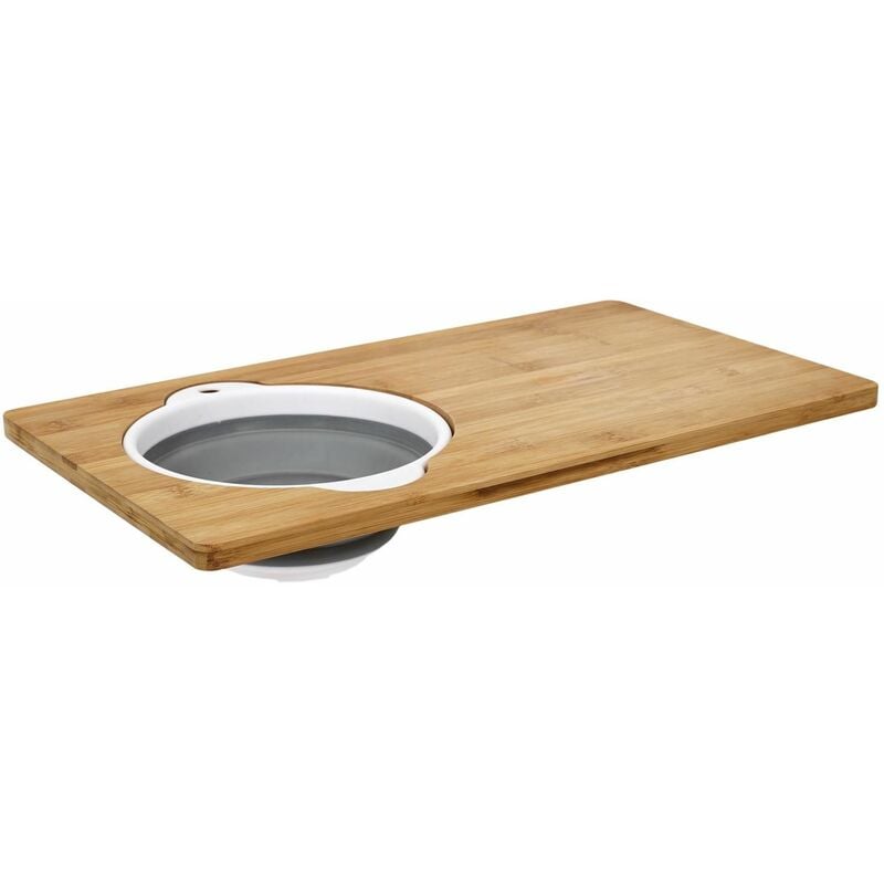 Planche à découper avec passoire intégrée