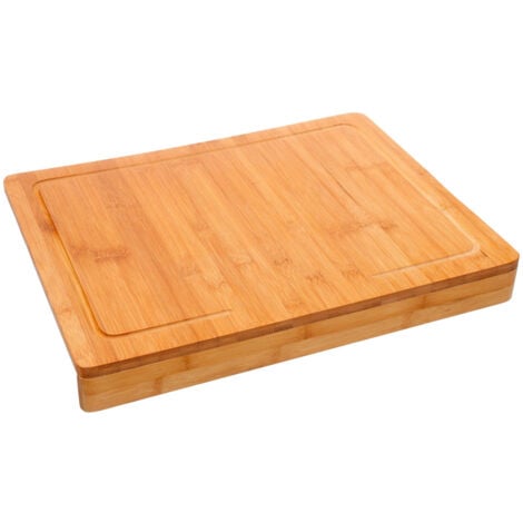 Planche à découper avec rebord en bambou 45x34x5cm