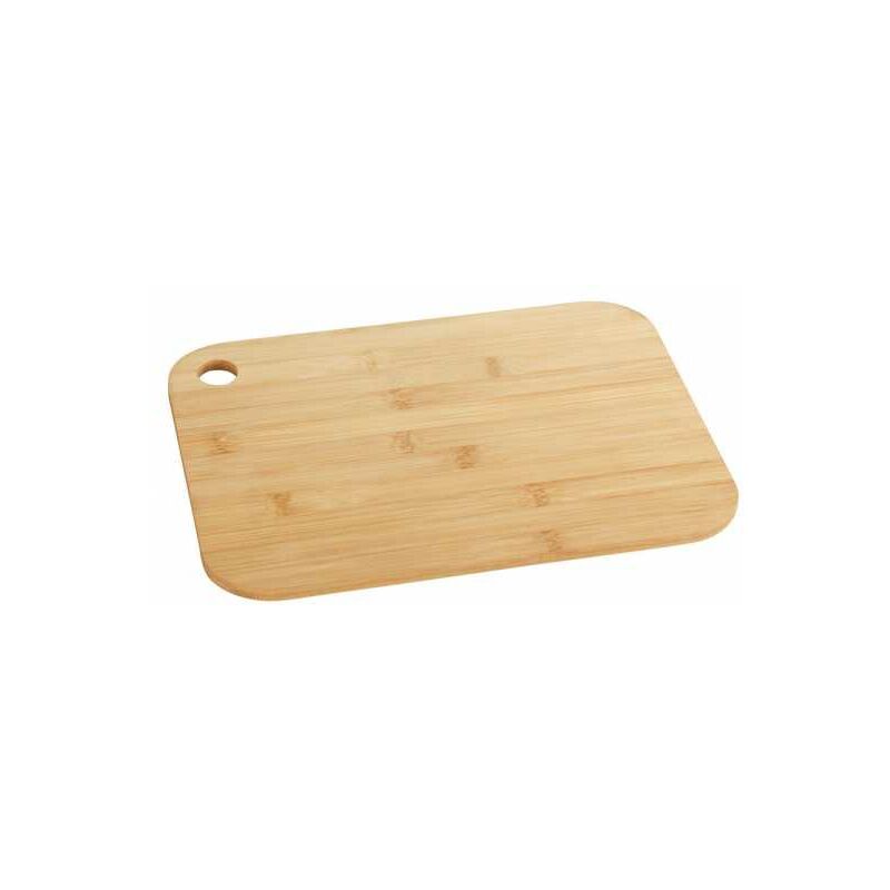 Wenko ® - WENKO Planche à découper bambou M+ 2en1, Planche à découper bois bambou et plateau de service, reversible, Bambou, 33x25 cm, marron