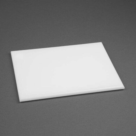 Planche à Découper Blanche 450x300x12 mm Haute Densité - Hygiplas