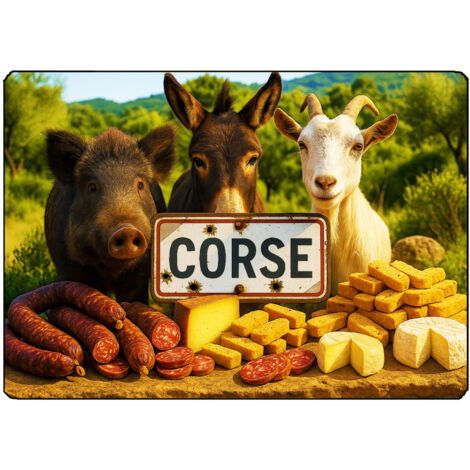 Planche à découper Corse 28,5 × 20 cm