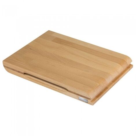 Planche à découper double face sans nom, 40 cm, bois de hêtre