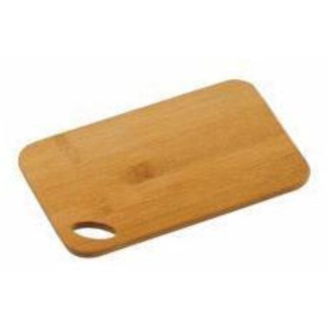 Planche à découper en bambou 22,5x14,5x0,8cm – Résistante à l'humidité et aux rayures – Surface douce pour couteaux – Poignée confortable – Kesper
