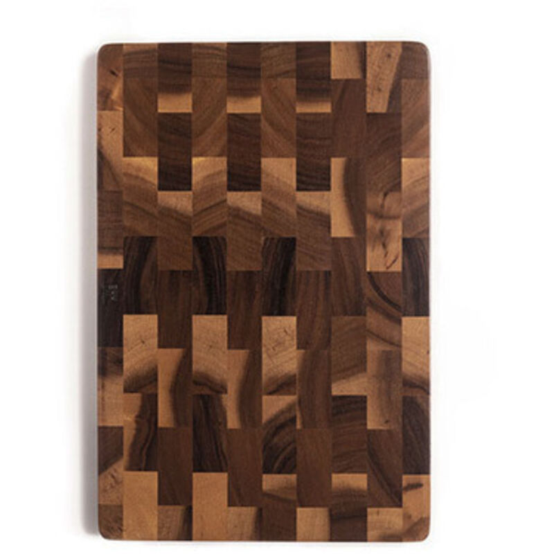 Planche à découper en bois d'acacia 32 x 22 x 1,5 cm pour fruits et usage en cuisine