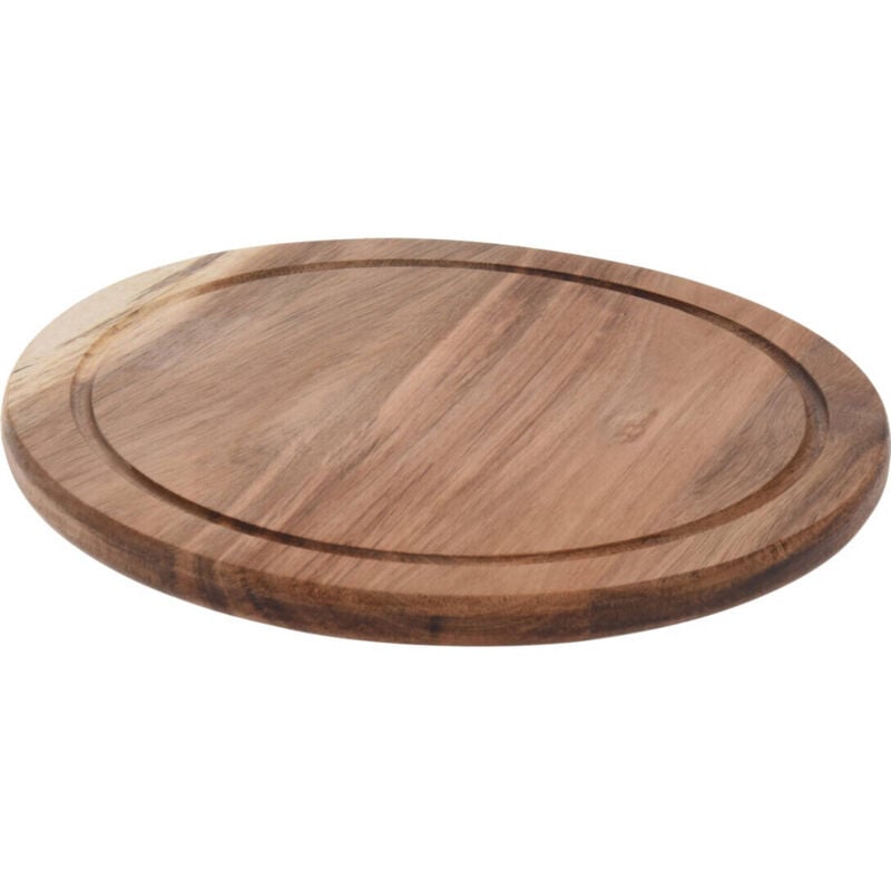 Planche à découper en bois d'acacia, ronde, Ø 25 cm