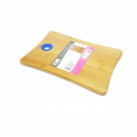 Planche à Découper En Bois Naturel Pour Couper Les Légumes Salami Viande Bambou 25 X 17 Cm