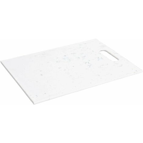 Planche à découper en plastique, 32 x 22 cm, blanc
